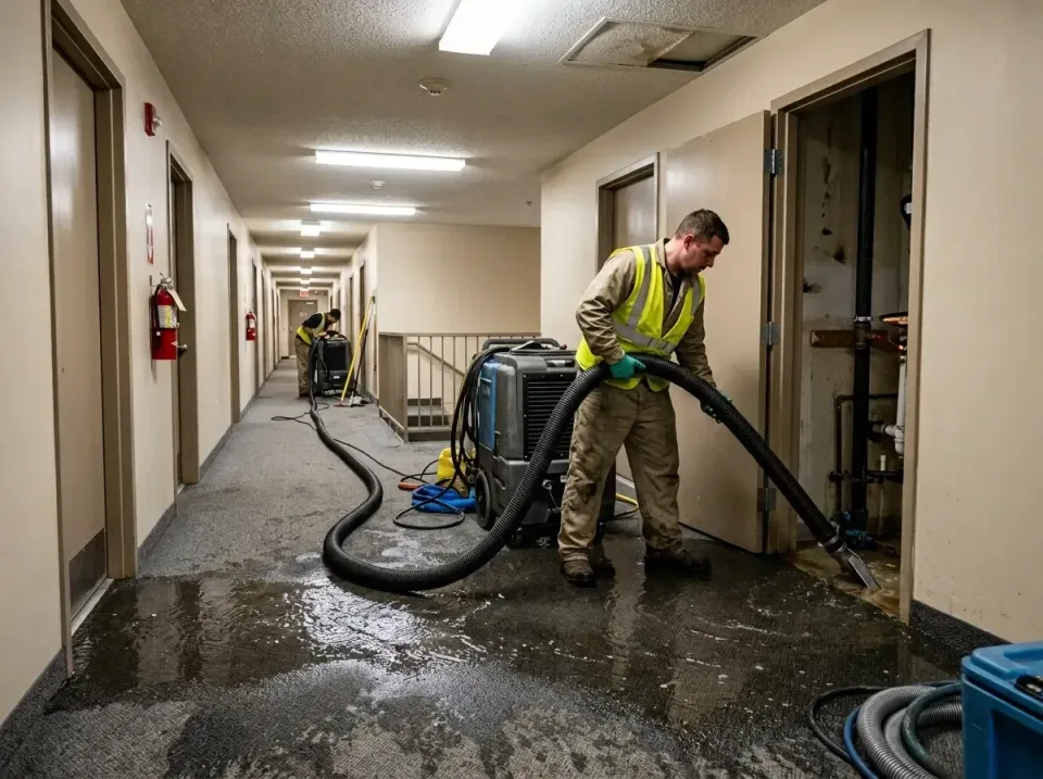 multi-unit-apartment-hallway-f-005 — frequently asked questions, Emergency Burst Pipe Water Extraction & Removal in Kerhonks…